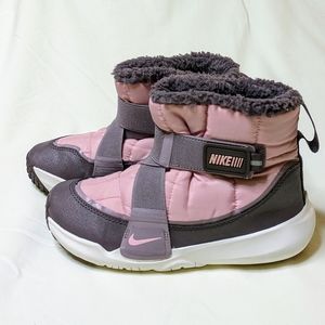 Nike Flex Snow Boot, girls 2.5Y, pink & gray